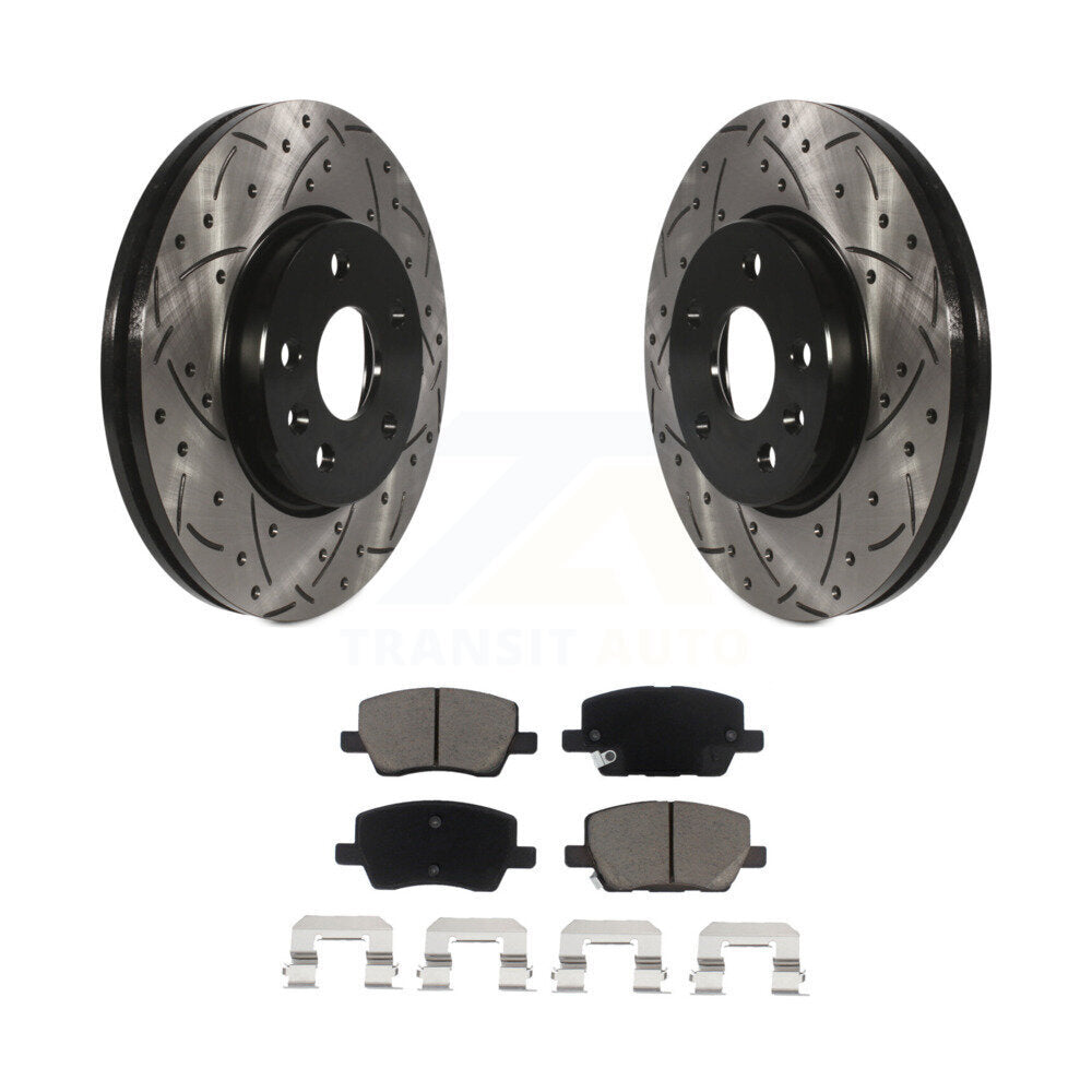 Kit de plaquettes en céramique pour Rotors de frein à disque, fente de perçage avant, pour Chevrolet Soni 2018 – 2020
