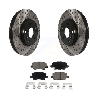 Kit de plaquettes en céramique pour Rotors de frein à disque, fente de perçage avant, pour Chevrolet Soni 2018 – 2020
