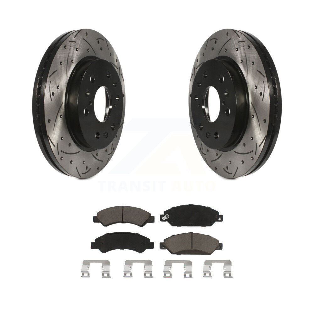 Kit de plaquettes en céramique pour Rotor de frein, fente de perçage avant, pour Chevrolet Avalanche Cadillac X