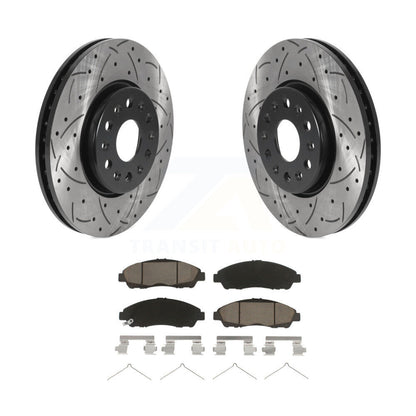 Kit de plaquettes en céramique pour Rotor de frein à fente avant percée, pour Chevrolet Traverse GMC Acadi