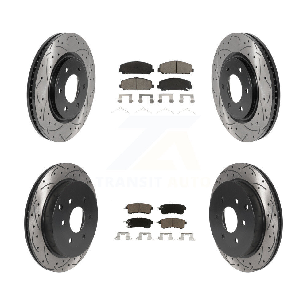 Kit de plaquettes en céramique pour rotors de frein avant et arrière, pour INFINITI QX80 Nissan QX5