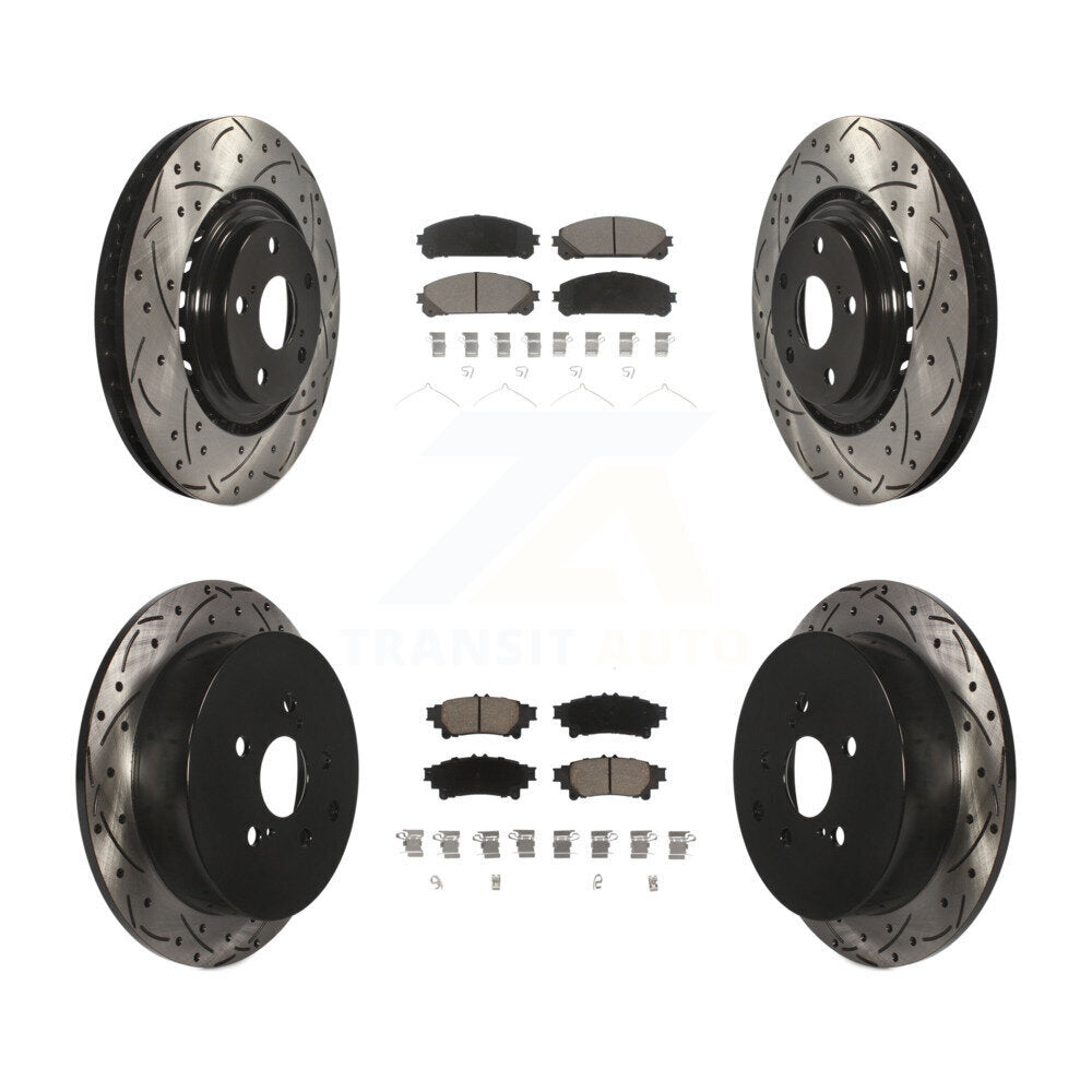 Kit de plaquettes en céramique pour Rotor de frein, fente avant et arrière, pour Toyota Sienna Highlande