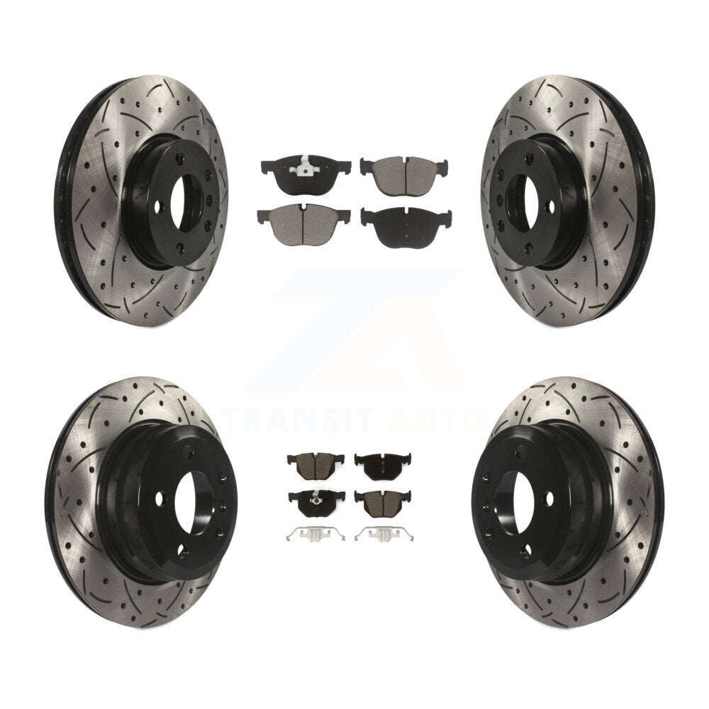 Kit de plaquettes en céramique pour Rotor de frein à disque fendu, revêtement avant et arrière, pour BMW X5 X