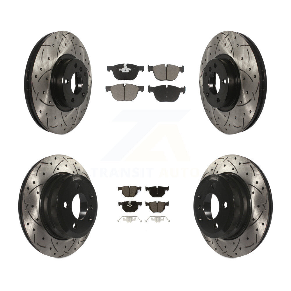 Kit de plaquettes en céramique pour Rotor de frein à disque fendu, revêtement avant et arrière, pour BMW X5 X