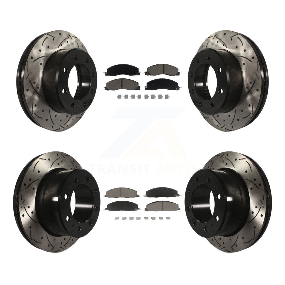 Kit de plaquettes en céramique pour Rotor de frein, fente avant et arrière percée, pour Ram 3500 2500 1500 Dodge