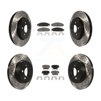 Kit de plaquettes en céramique pour Rotor de frein, fente de perçage avant et arrière, pour Dodge Charger Chrysler 30