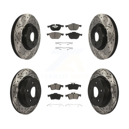 Kit de plaquettes en céramique pour Rotors de frein à disque, fente de perçage avant et arrière, pour Ford Transit Connect