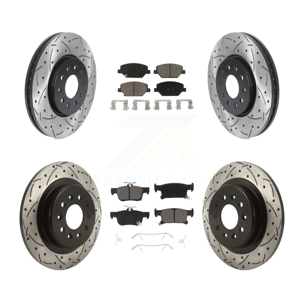 Kit de plaquettes en céramique pour Rotor de frein à disque, fente de perçage avant et arrière, pour Buick Envisio