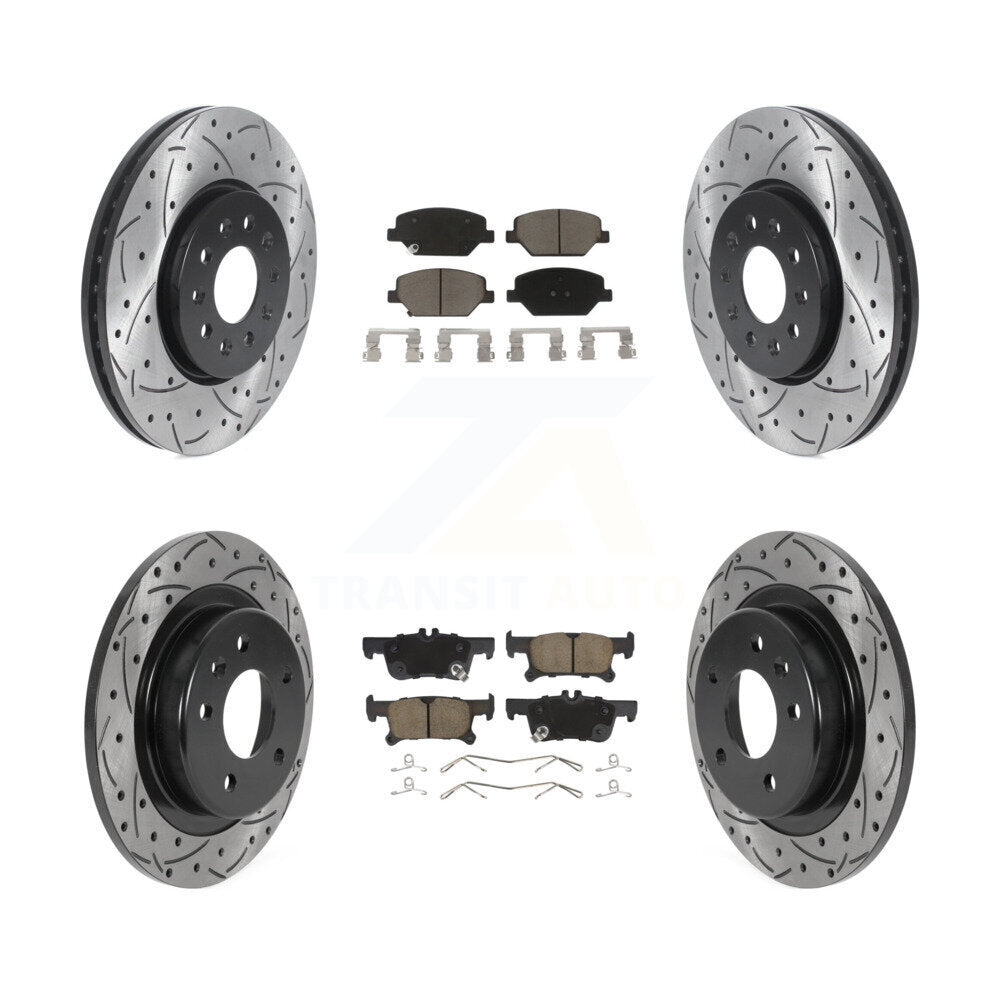 Kit de plaquettes en céramique pour Rotor de frein à disque, fente de perçage avant et arrière, pour Buick Envisio