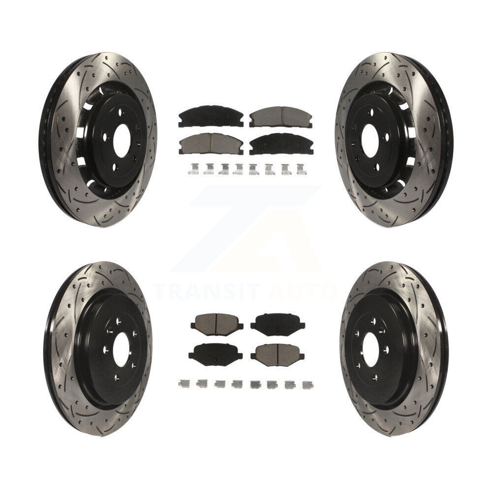 Kit de plaquettes en céramique pour rotors de frein avant et arrière, pour Ford Explorer Police Fle