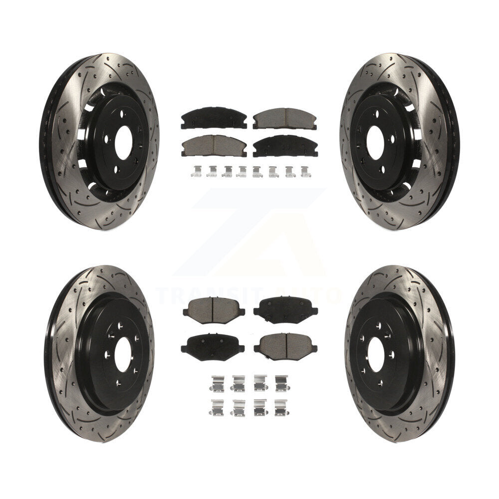 Kit de plaquettes en céramique pour Rotors de frein avant et arrière, pour Ford Explorer Flex Tauru