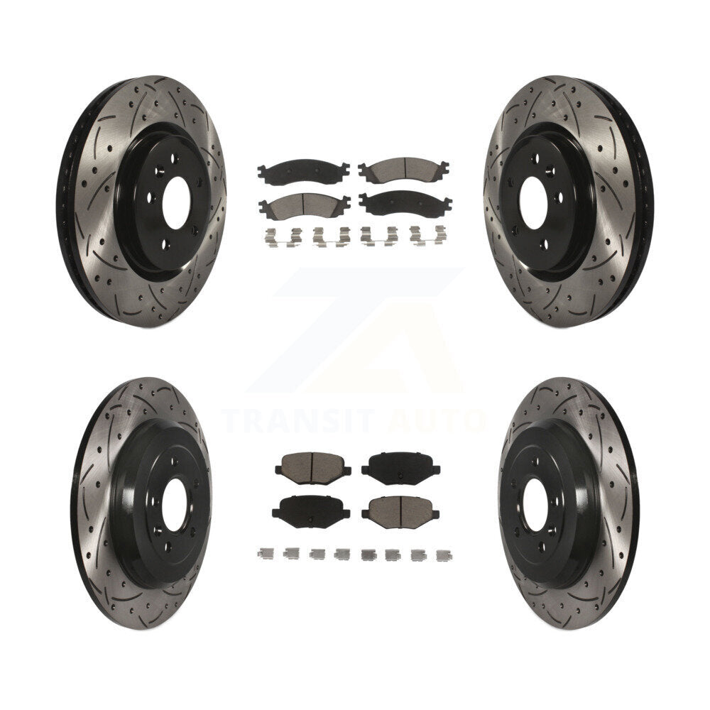 Kit de plaquettes en céramique pour rotors de frein avant et arrière, pour Ford Taurus SH 2010 – 2012