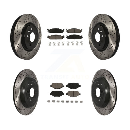 Kit de plaquettes en céramique pour Rotor de frein à disque, fente de perçage avant et arrière, pour Lincoln MK 2009 – 2010