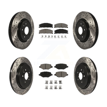 Kit de plaquettes en céramique pour Rotor de frein à fente avant et arrière, pour Ford Explorer Spor 2013