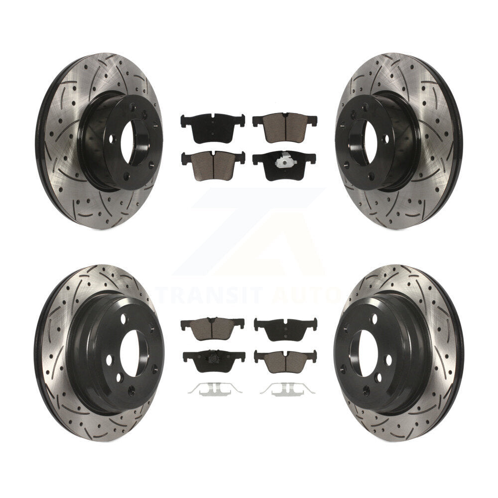 Kit de plaquettes en céramique pour Rotors de frein à disque, fente de perçage avant et arrière, pour BMW 320i xDrive 328