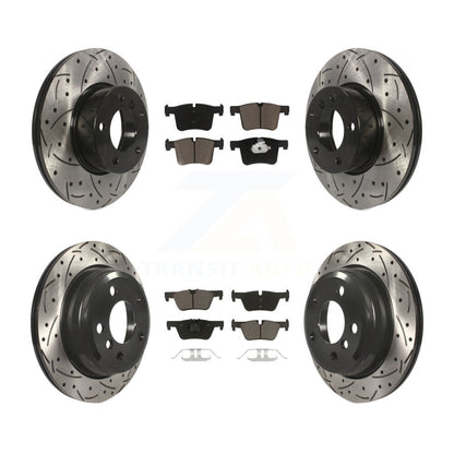 Kit de plaquettes en céramique pour Rotors de frein à disque, fente de perçage avant et arrière, pour BMW 320i xDrive 328