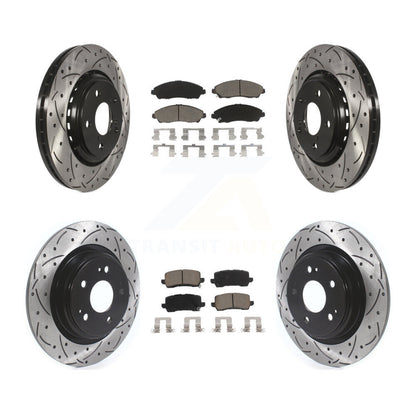 Kit de plaquettes en céramique pour Rotor de frein à disque fendu, revêtement avant et arrière, pour Acura MD