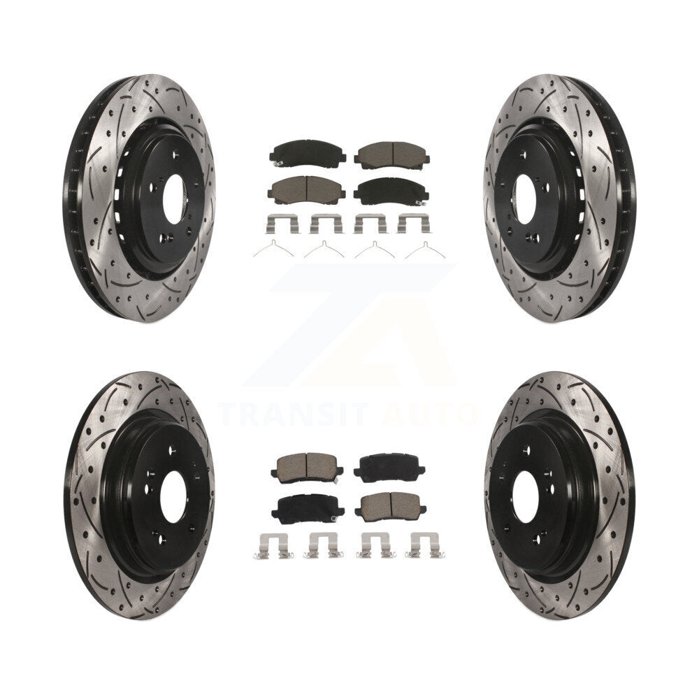 Kit de plaquettes en céramique pour Rotor de frein à disque, fente avant et arrière percée, pour Acura TL 2015 – 2020