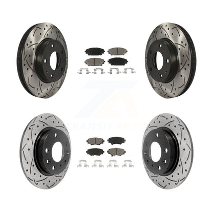 Kit de plaquettes en céramique pour Rotors de frein à disque, fente de perçage avant et arrière, pour Mazda 3 Spor