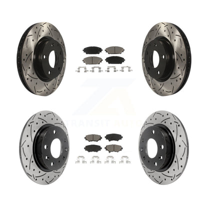 Kit de plaquettes en céramique pour Rotors de frein à disque, fente de perçage avant et arrière, pour Mazda 3 Spor