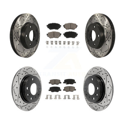 Kit de plaquettes en céramique pour Rotors de frein à disque, fente de perçage avant et arrière, pour Mazda 3 Spor
