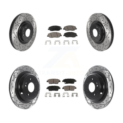 Kit de plaquettes en céramique pour rotors de frein avant et arrière, pour Hyundai Genesis 2012 3.8