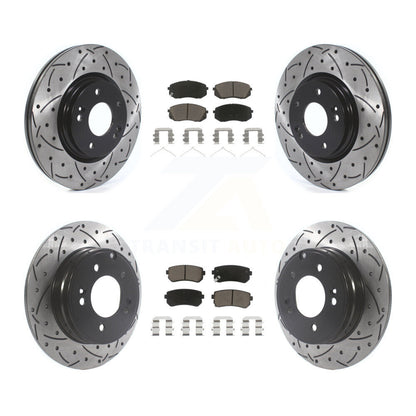 Kit de plaquettes en céramique pour rotors de frein avant et arrière, pour moteur à gaz Hyundai Sonata