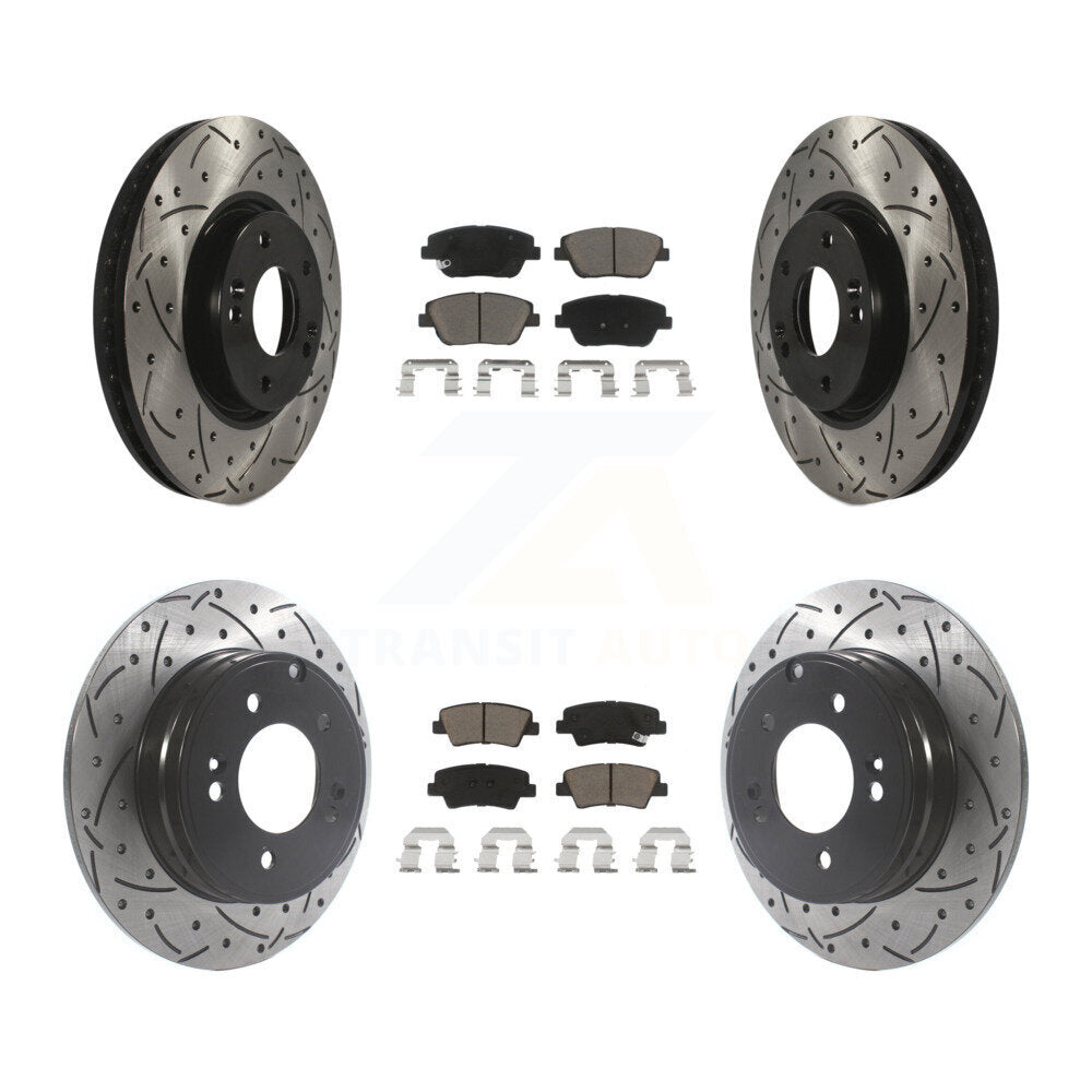 Kit de plaquettes en céramique pour Rotors de frein avant et arrière, pour Hyundai Sonata Kia Optim
