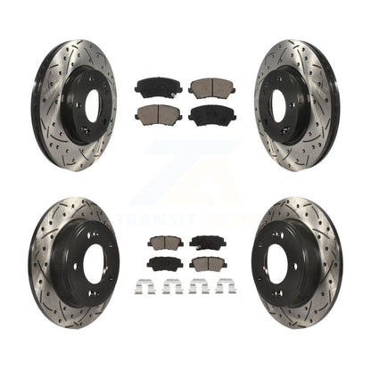 Kit de plaquettes en céramique pour Rotors de frein avant et arrière, pour Kia Forte Hyundai Elantr
