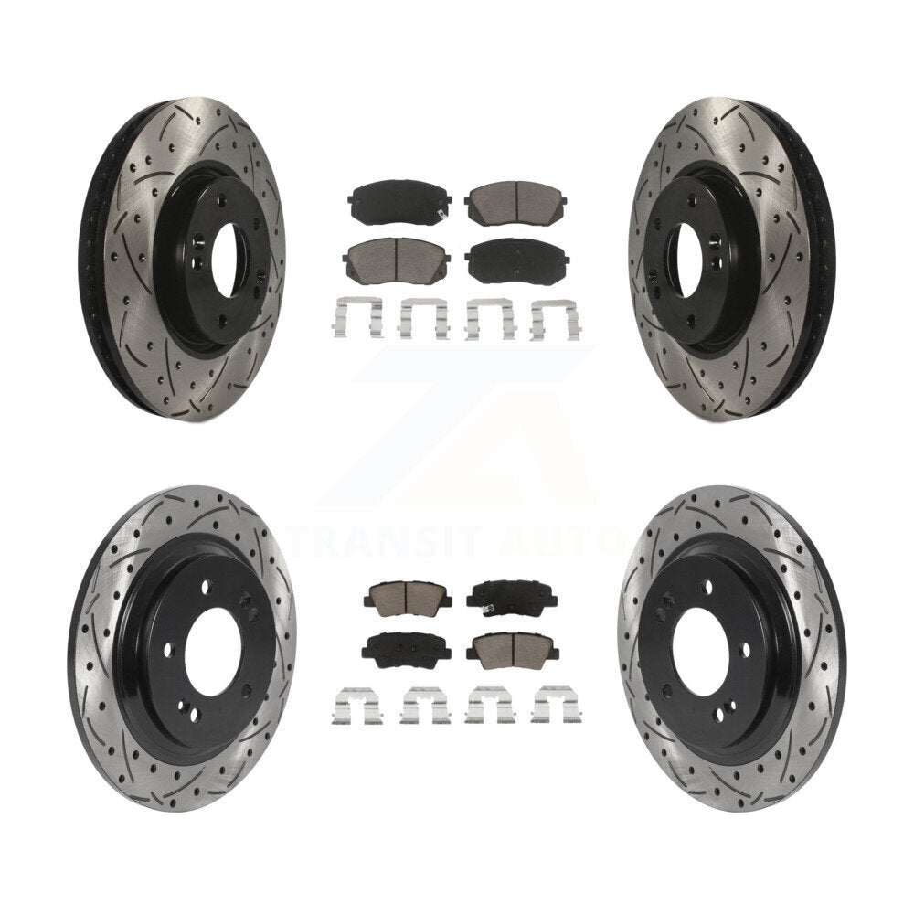 Kit de plaquettes de frein à disque en céramique, avec revêtement avant et arrière, pour Kia Soul E