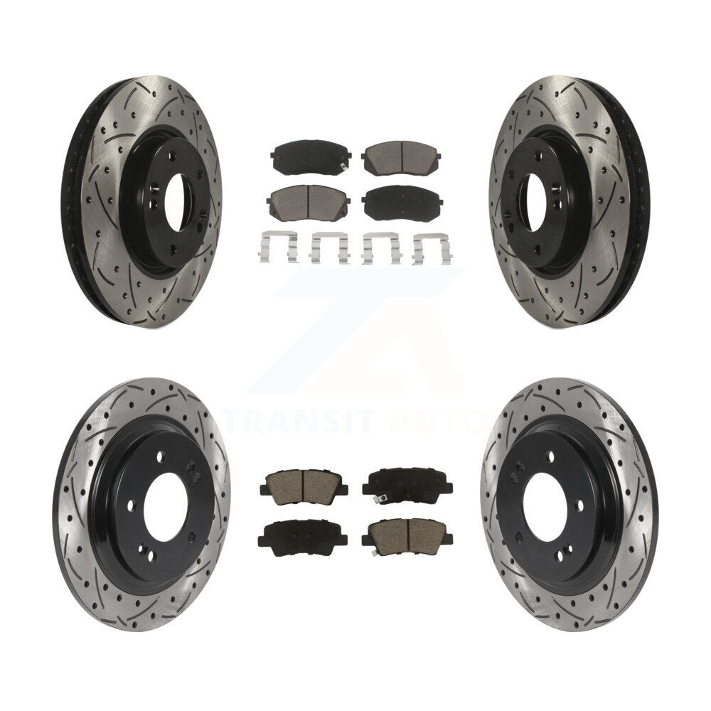 Kit de plaquettes de frein à disque en céramique, avec revêtement avant et arrière, pour Kia Soul E