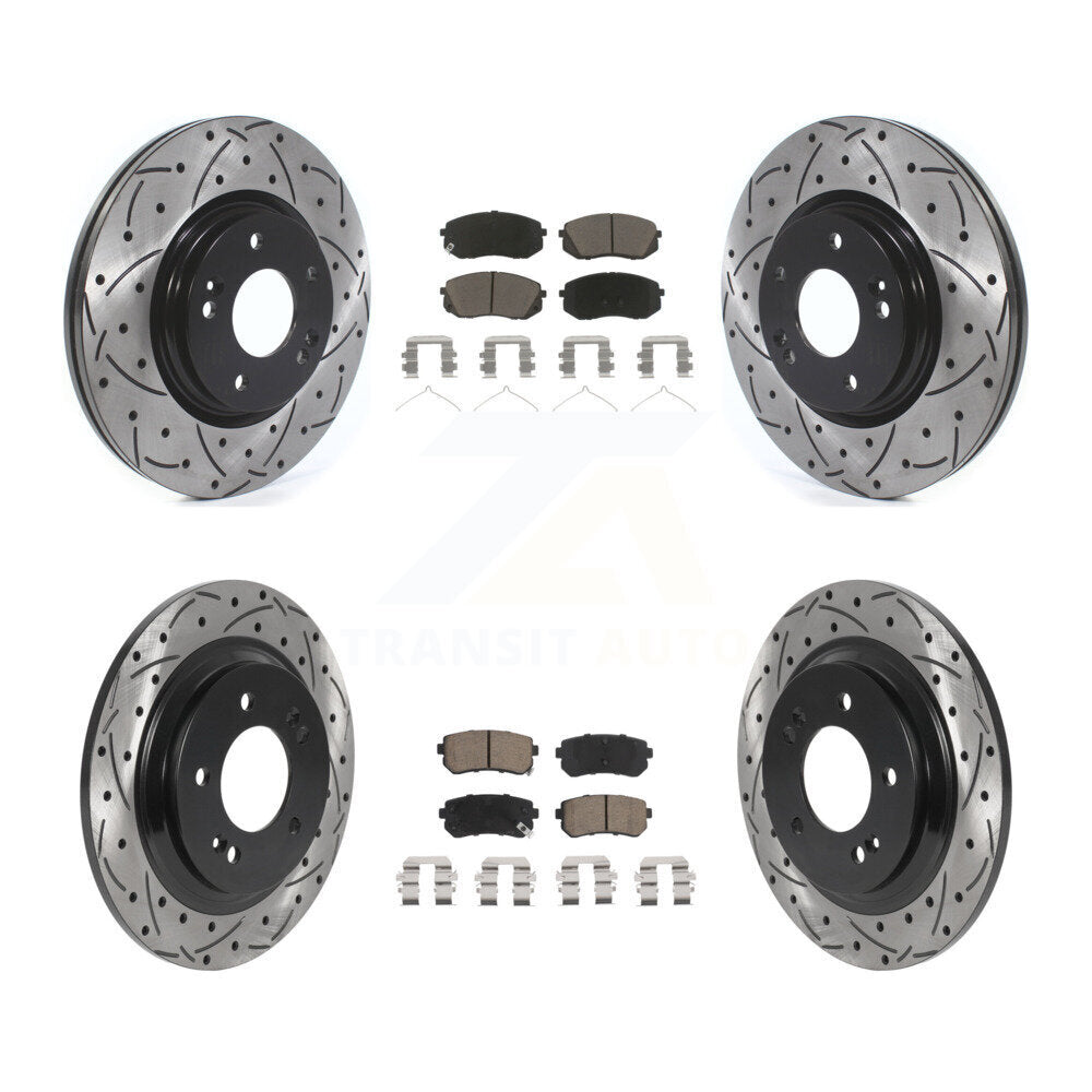 Kit de plaquettes en céramique pour Rotor de frein, fente avant et arrière, pour Kia Optima LX/EX/LX 1.6