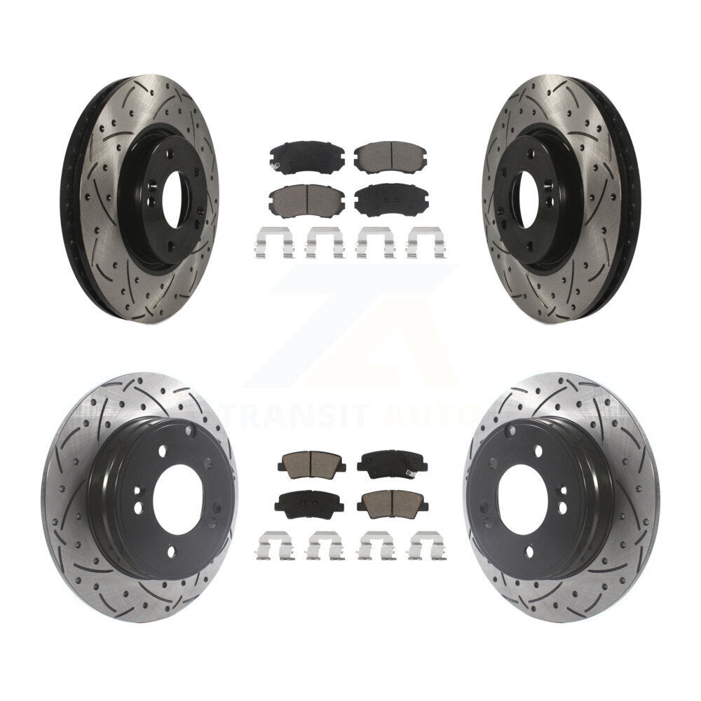 Kit de plaquettes en céramique pour Rotor de frein à disque, fente avant et arrière, pour Hyundai Sonata 3.3