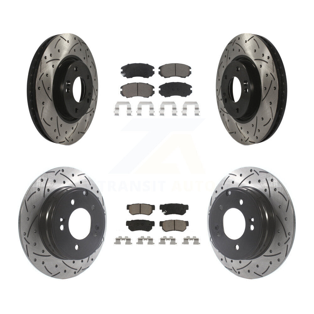 Kit de plaquettes en céramique pour Rotor de frein à disque, fente avant et arrière, pour Hyundai Sonata 3.3