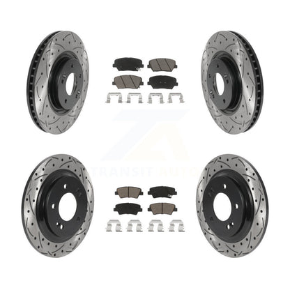 Kit de plaquettes en céramique pour Rotor de frein à disque, fente de perçage avant et arrière, pour Hyundai Azera Limite