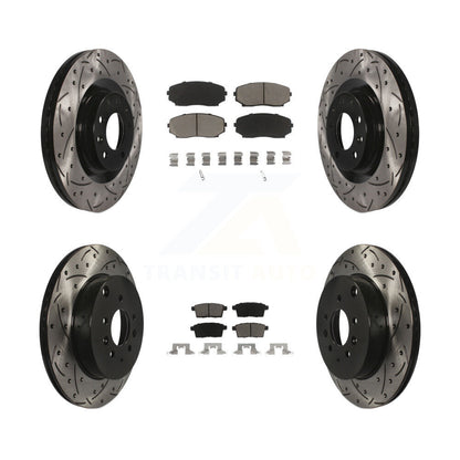 Kit de plaquettes en céramique pour Rotors de frein à disque, fente de perçage avant et arrière, pour Mazda CX-2007 – 2015