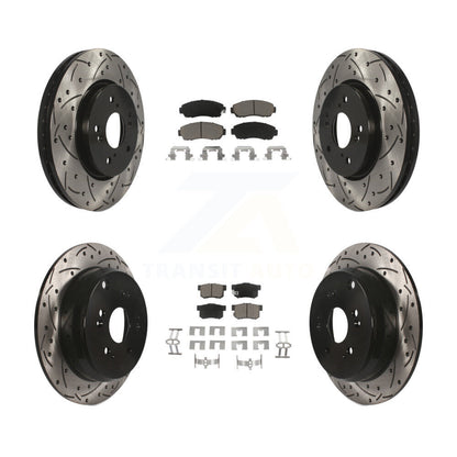 Kit de plaquettes en céramique pour Rotor de frein à disque fendu, revêtement avant et arrière, pour Acura RD
