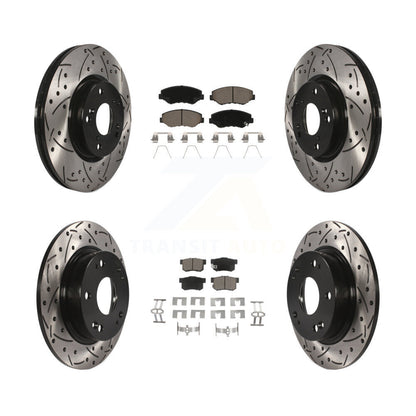 Kit de plaquettes en céramique pour Rotor de frein à disque, fente de perçage avant et arrière, pour Honda Civic Acura IL