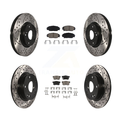 Kit de plaquettes en céramique pour Rotor de frein à disque, fente de perçage avant et arrière, pour Honda Civic Acura CS