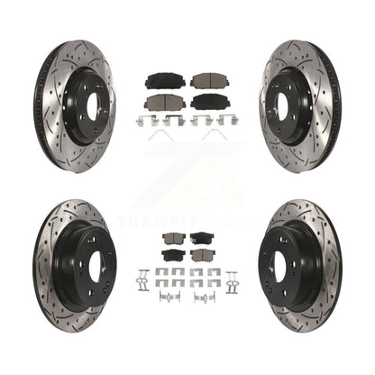 Kit de plaquettes en céramique pour Rotor de frein à disque, fente avant et arrière percée, pour Acura IL 2017 – 2022