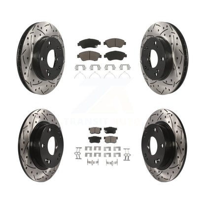 Kit de plaquettes en céramique pour Rotor de frein à fente avant et arrière, pour Acura ILX 2013 2015 – 1.5