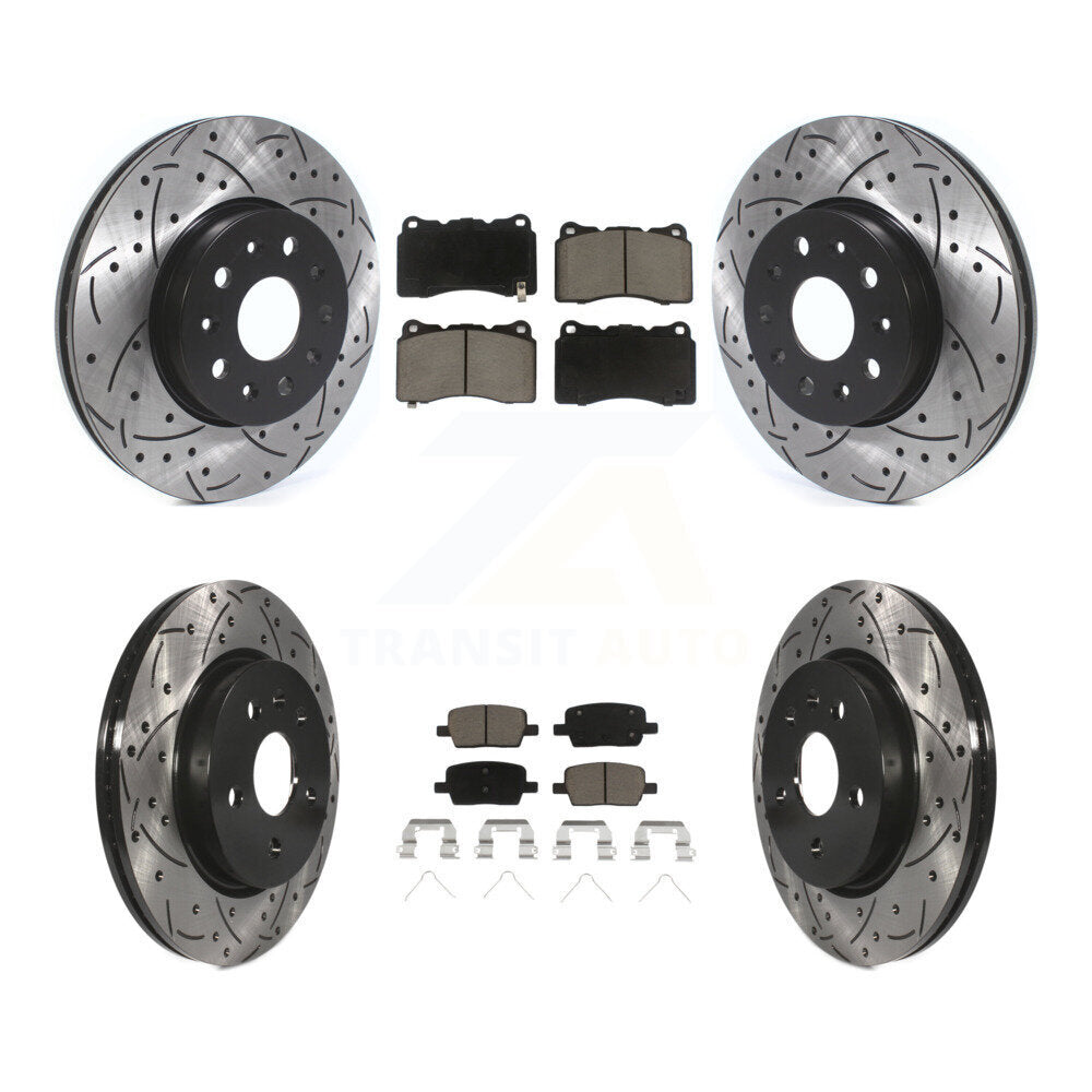 Kit de plaquettes en céramique pour Rotors de frein avant et arrière, pour Chevrolet Camaro Cadilla