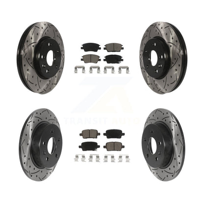 Kit de plaquettes de frein en céramique, Rotors de frein à fente avant et arrière, pour Chevrolet Cruze Bolt E