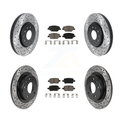 Kit de plaquettes en céramique pour Rotor de frein à disque, fente de perçage avant et arrière, pour Chevrolet Equinox GM