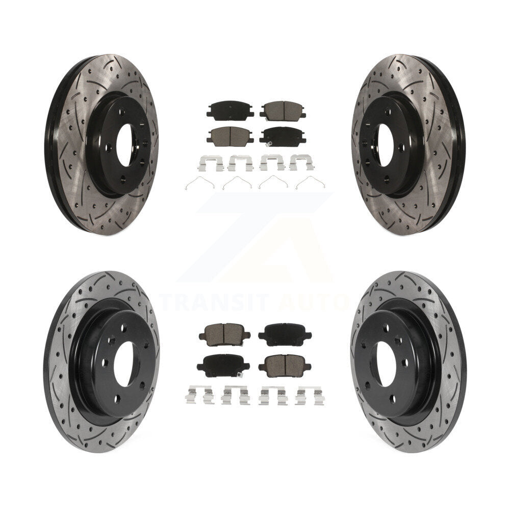 Kit de plaquettes en céramique pour Rotor de frein à disque, fente de perçage avant et arrière, pour Chevrolet Equinox GM