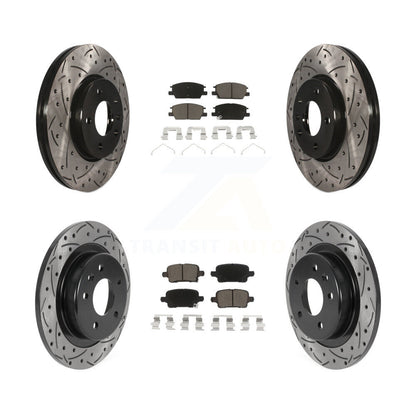 Kit de plaquettes en céramique pour Rotor de frein à disque, fente de perçage avant et arrière, pour Chevrolet Equinox GM