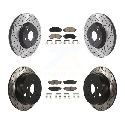 Kit de plaquettes en céramique pour Rotor de frein à disque, fente de perçage avant et arrière, pour Subaru Imprez