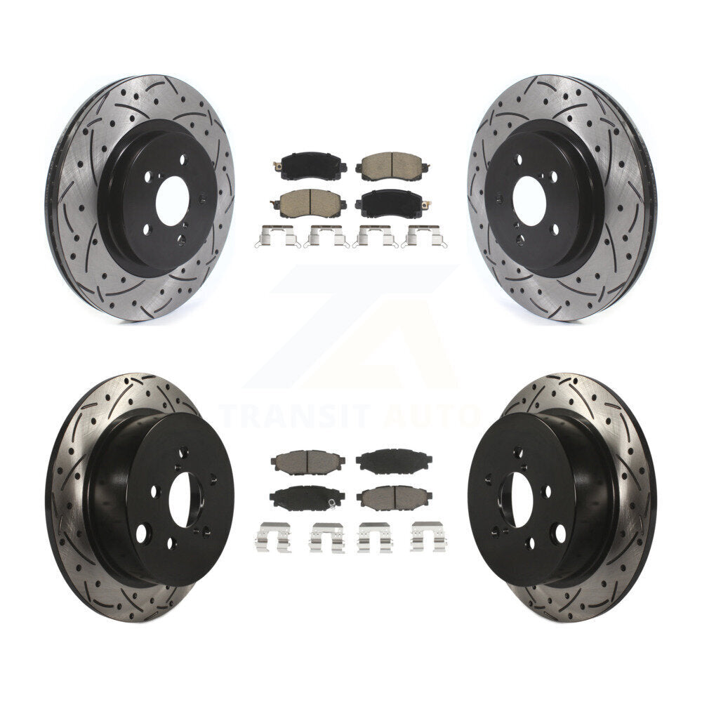 Kit de plaquettes en céramique pour Rotor de frein à fente avant et arrière, pour Subaru Crosstrek Imprez