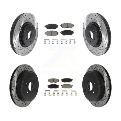 Kit de plaquettes en céramique pour Rotor de frein à disque, fente de perçage avant et arrière, pour Subaru Outback Legac