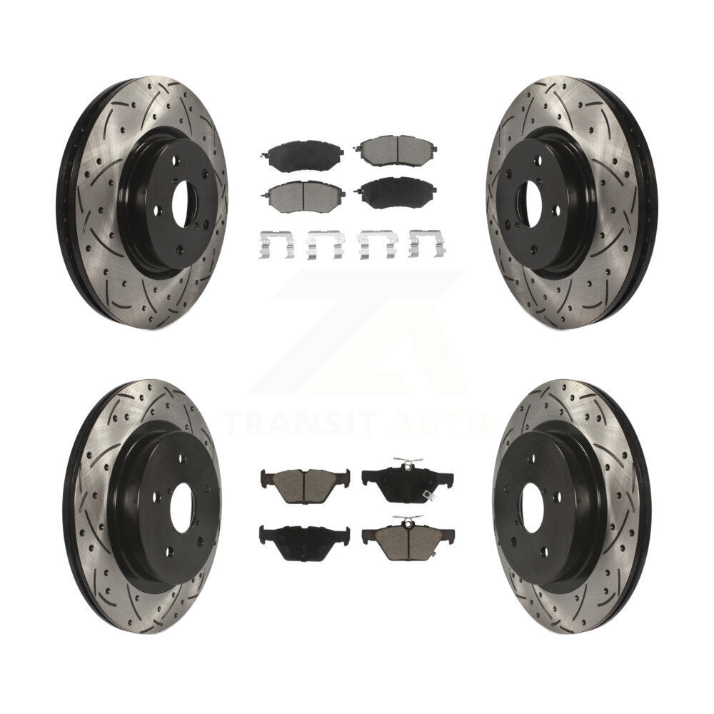 Kit de plaquettes en céramique pour Rotors de frein avant et arrière, pour Subaru Outback WRX Legac